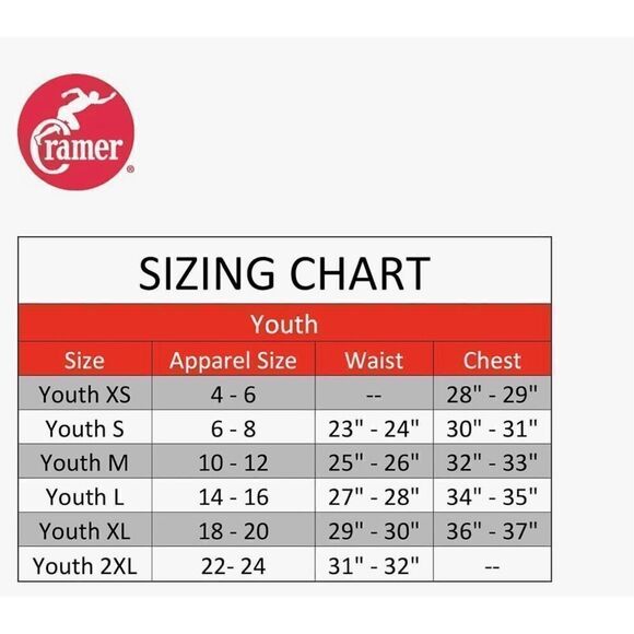 "Cramer 7-Pad Football Pants, High-Impact Hip, Tailbone, Thigh & Knee Pads - Picture 6 of 6